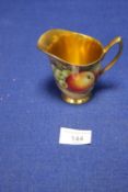A HAND PAINTED ROYAL WORCESTER JUG SIGNED R BUDD