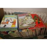 A BOX OF ASSORTED ANNUALS MAINLY 1950S