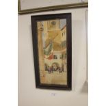 A FRA,ED WATERCOLOUR SIGNED T BYRDE TITLED TO THE BACK "BORDIGHERA"