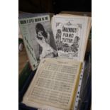 A TRAY OF VINTAGE SHEET MUSIC
