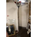 A TIFFANY STYLE UPLIGHTER LAMP