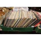 A BOX OF MAINLY CLASSICAL AND EASY LISTENING LP RECORDS