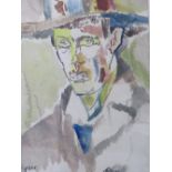D. GRANT (XX). Impressionist portrait study of Adrian Stephens (see verso), signed lower left,