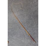 A SWAYNE & ADENEY CARRIAGE WHIP, with Piccadilly, London stamp, L 273 cm approx