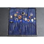 A COLLECTION OF SIXTEEN ASSORTED ANTIQUE AND OTHER STICK PINS