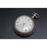 A SILVER PAIR CASED WATCH - BIRMINGHAM 1912, Dia 5 cm