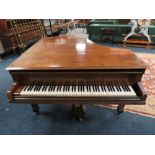 A 19TH CENTURY MAHOGANY CASED BABY GRAND PIANO BY SIR HERBERT MARSHALL SONS & ROSE, LONDON