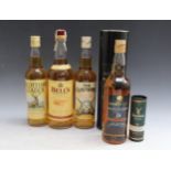 4 BOTTLES OF WHISKY CONSISTING OF 1 BOTTLE OF SCOTTISH LEADER, 1 bottle of The Claymore, 1 bottle of