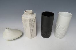 A COLLECTION OF FOUR ROSENTHAL STUDIO-LINIE CONTEMPORARY VASES, to include a low example (4)