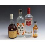 1 BOTTLE OF PORTUGUESE RESERVA VELHA BRANDY BY CONSTANTINO LTD, together with 1 litre bottle of anis