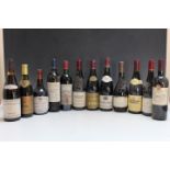 12 BOTTLES OF RED WINE, mostly Cote Du Rhone region to include 1 bottle of Deroye Chateuneuf Du Pape