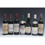 7 BOTTLES OF FRENCH RED WINE TO INCLUDE 1 BOTTLE OF CHATEAU RICAUD 1RES COTES DE BLAYE 1973, and 1