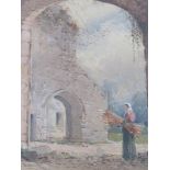MARTIN HENRY POPE (1843-1908) Three framed watercolours to include Priory gateway Kenilworth,