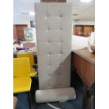 A LARGE MODERN UPHOLSTERED DAY BED/STOOL L-182 CM