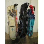 THREE SETS OF VINTAGE GOLF CLUBS