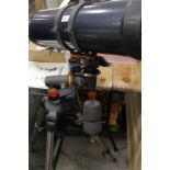 A CELESTRON ASTRO MASTER 130 TELESCOPE & ACCESSORIES