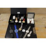 A QUANTITY OF GENTS ASSORTED WRIST WATCHES TO INCLUDE ROTARY