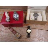 A SELECTION OF ASSORTED REPLICA WRIST WATCHES