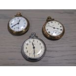 THREE ANTIQUE SMITHS GENTLEMANS POCKET WATCHES