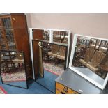 A COLLECTION OF SIX ASSORTED MODERN MIRRORS