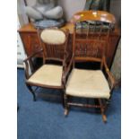 TWO ANTIQUE ARMCHAIRS