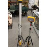 TWO 110v UPRIGHT WORK LIGHTS