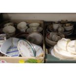 TWO TRAYS OF ASSORTED CERAMICS