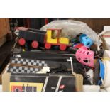 TWO TRAYS OF VINTAGE TOYS ETC A/F