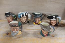 SIX ROYAL DOULTON CHARACTER JUGS TO INCLUDE THE WALRUS AND THE CARPENTER