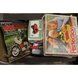 A LARGE QUANTITY OF VINTAGE TOYS AND GAMES TO INCLUDE A PART TRAIN SET
