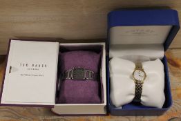 A BOXED ROTARY WRISTWATCH TOGETHER WITH A TED BAKER EXAMPLE (2)