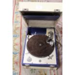 A DECCA 66 PORTABLE RECORD PLAYER