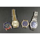 FOUR GENTS WRISTWATCHES A/F