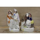 TWO VINTAGE STAFFORDSHIRE FIGURES