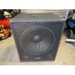 AN IBIZA SOUND SUB 15A 15" ACTIVE SUBWOOFER SPEAKER