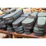 TWELVE ASSORTED CASED STUDENT TYPE VIOLINS - NOT CHECKED