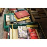 A QUANTITY OF ASSORTED HARD BACK BOOKS ANNUALS ETC