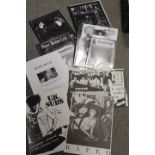 A TRAY OF VINTAGE MUSIC MAGAZINES ETC