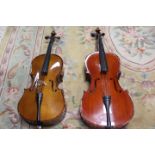 TWO CASED CELLOS A/F