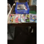 A TRAY OF MIXED COMICS, D.C KING ,WILD STORM ,ETC