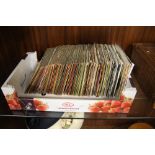 TRAY OF OVER 130 SINGLES RECORDS, 1960s, 1970s, 1970s
