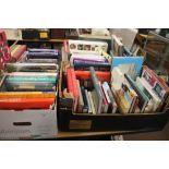 FOUR TRAYS OF MISCELLANEOUS BOOKS