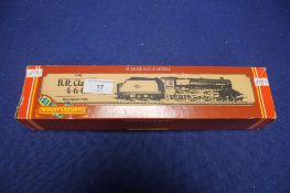 BOXED HORNBY "OO" GAUGE STEAM LOCOMOTIVE AND TENDER BR CLASS 5'4'6'0 R068
