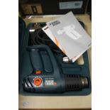 BLACK AND DECKER KX200K HEAT GUN WITH INSTRUCTIONS TOGETHER WITH A BLACK AND DECKER 330W JIGSAW WITH