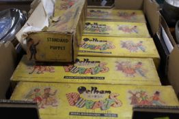 SIX VINTAGE BOXED PELHAM PUPPETS