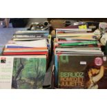 TWO TRAYS OF ASSORTED CLASSICAL LP RECORDS