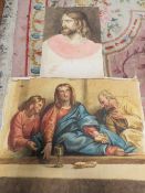 TWO UNFRAMED RELIGIOUS WATER COLOURS