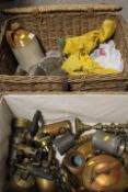 A QUANTITY OF COLLECTABLES TO INCLUDE METAL BLOW LAMPS, A T.SAXON BOTANICAL BREWERY OF DERRY
