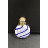 A VENETIAN GLASS CHATELAINE SCENT BOTTLE