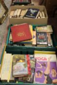 A QUANTITY OF ASSORTED HARD BACK BOOKS ANNUALS ETC
